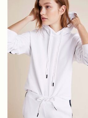 Anthropologie stateside large NWT Women's White Pullover Hoodie